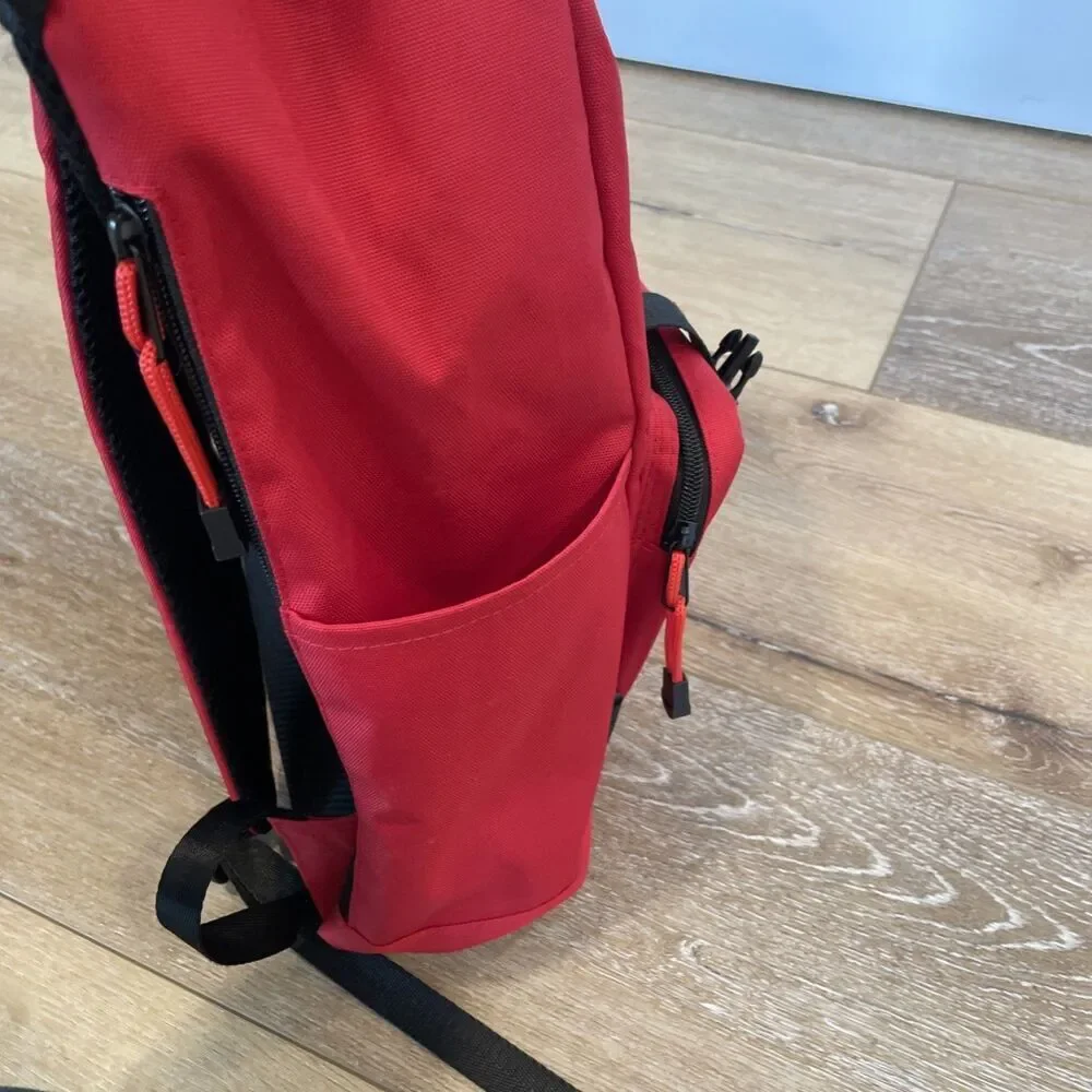 Disney Marvel Backpack Point Red Marvel Logo Tokyo WDW Zipper Drawstring Travel